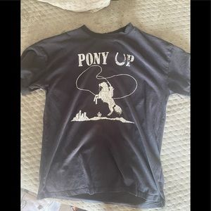 Pony Up distressed shirt